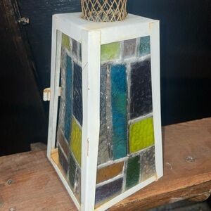 Multicolor Stained Glass Lantern